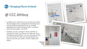 A collage of changing places images at Athboy CCC.