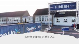 Pop-up events at the CCC: A vibrant gathering showcasing diverse activities and entertainment.