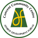 The logo of Athboy Convent Community Centre, symbolizing a hub of activities and support for the community.