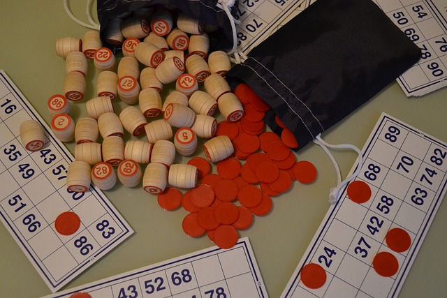 A bingo game set